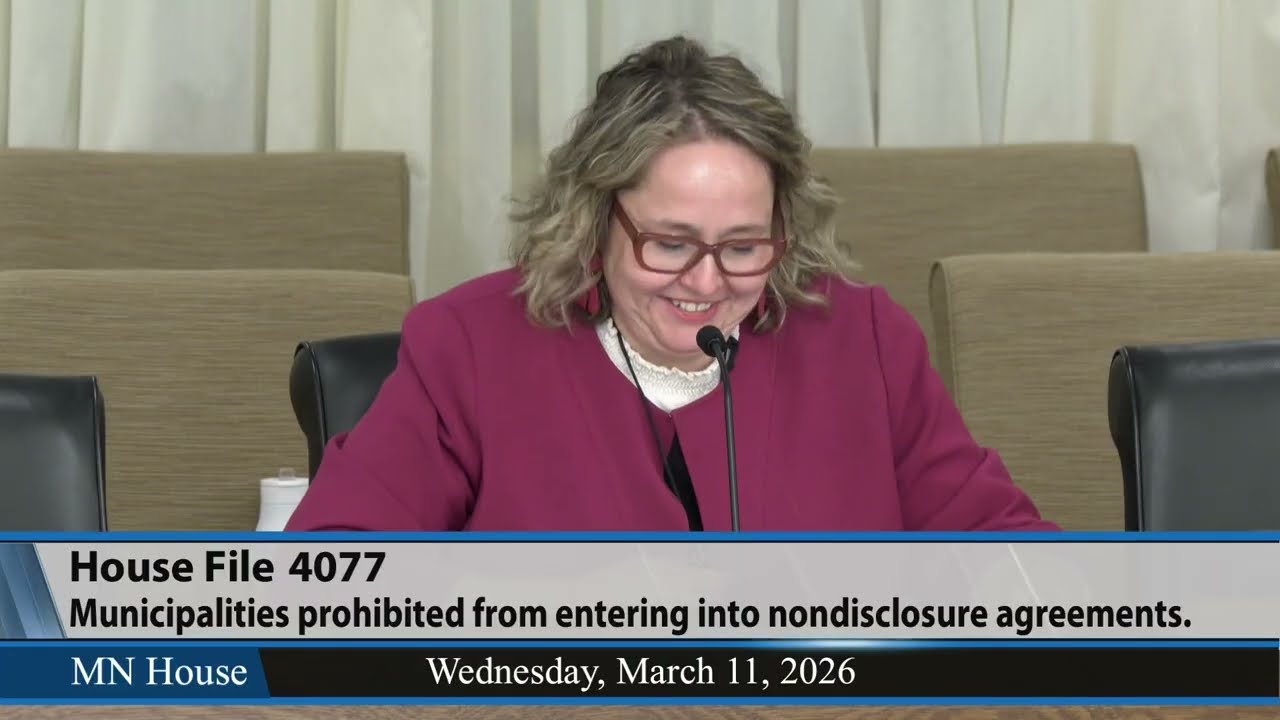 No NDAs for municipalities 3/11/26