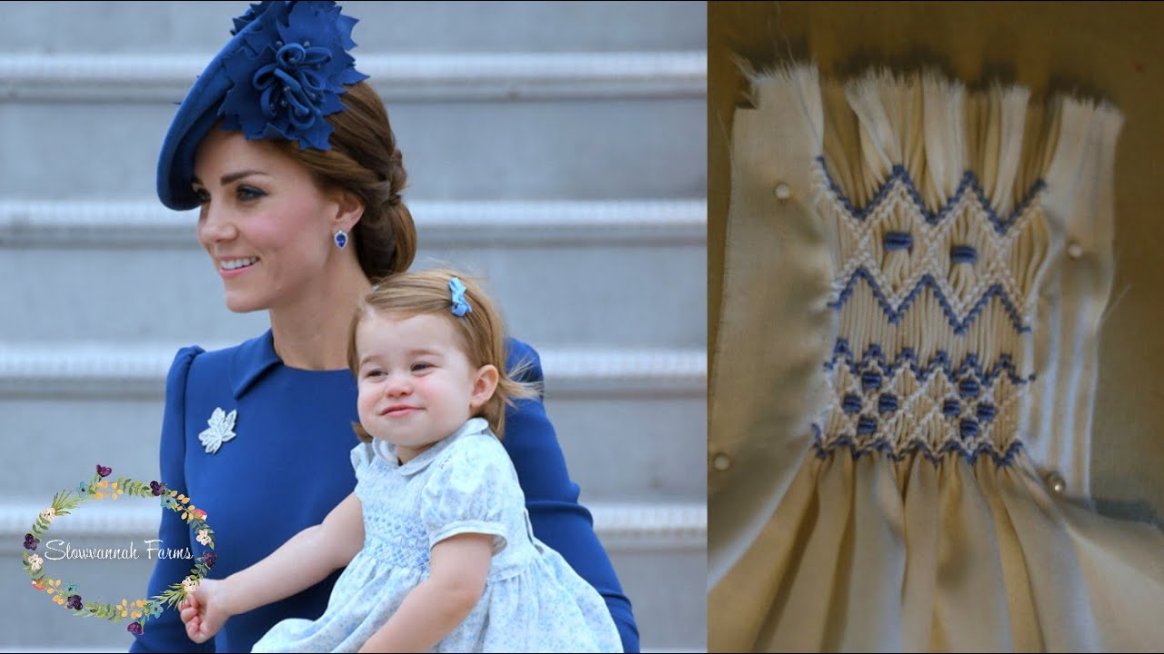 Princess Charlotte Sewing Smocking Plate