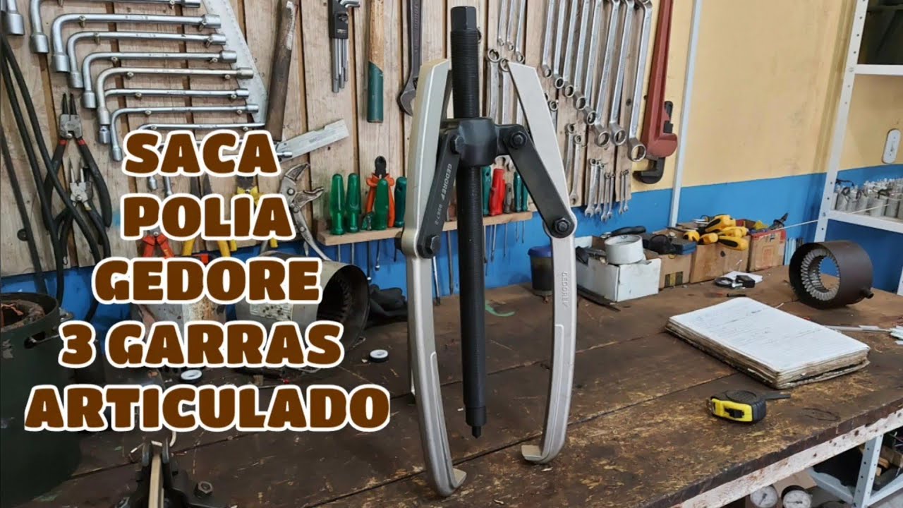 SACA POLIA GEDORE 3 GARRAS ARTICULADAS - REVIEW COMPLETO
