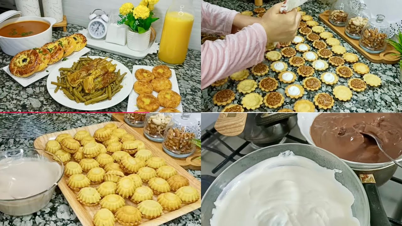 روتين بين طلبيات حلويات العيد وطاولة رمضان 😉 امال العباسية 