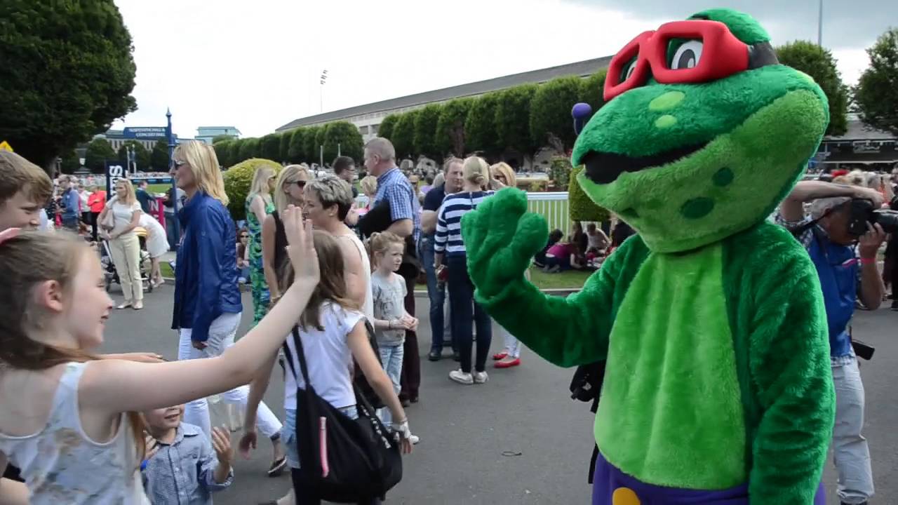 Finnie the Frog at the RDS Horse Show
