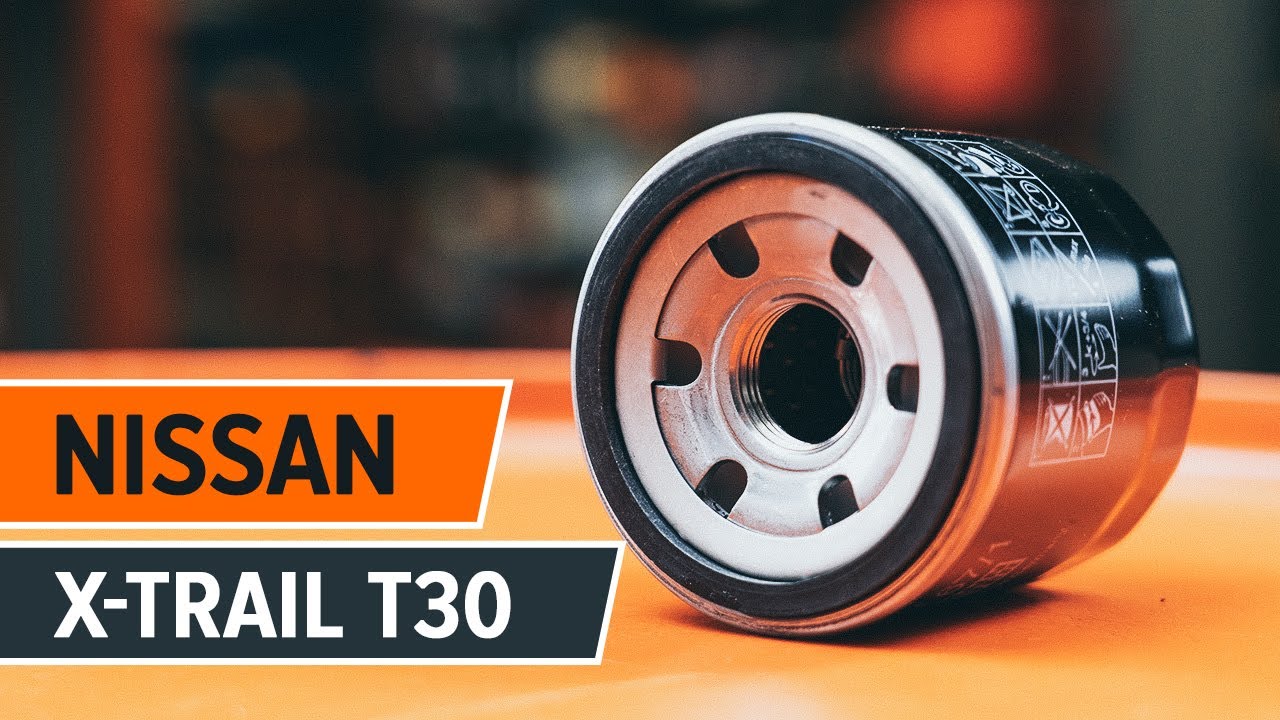 How to change oil filter and engine oil on NISSAN X TRAIL T30 [TUTORIAL AUTODOC]