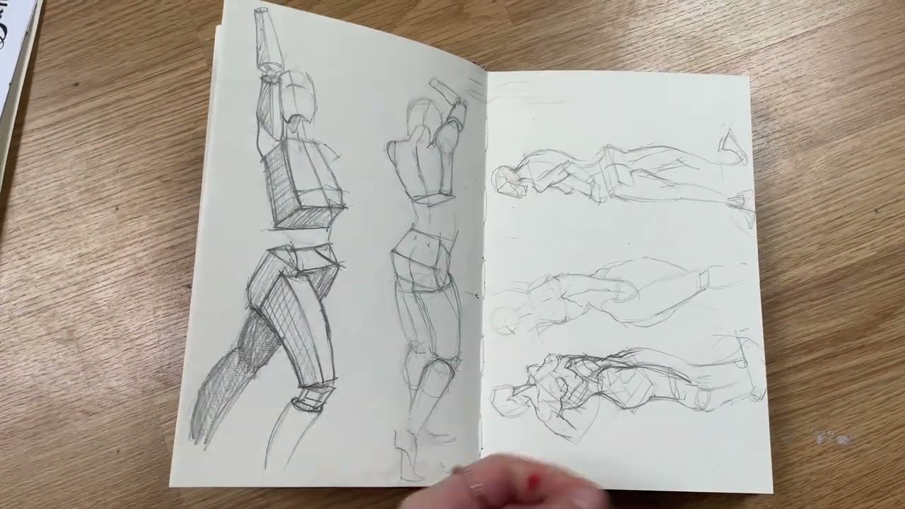 NCAD Portfolio 2024-Sketchbook 2 (Figure Studies) by Lauren Dunne