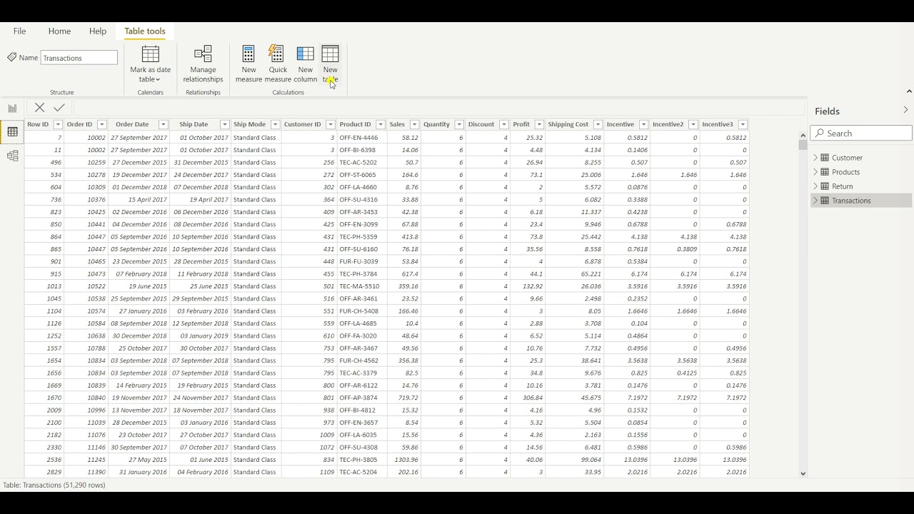 How to Create Date Dimension Table in Power BI #Power BI #Date table# Learning