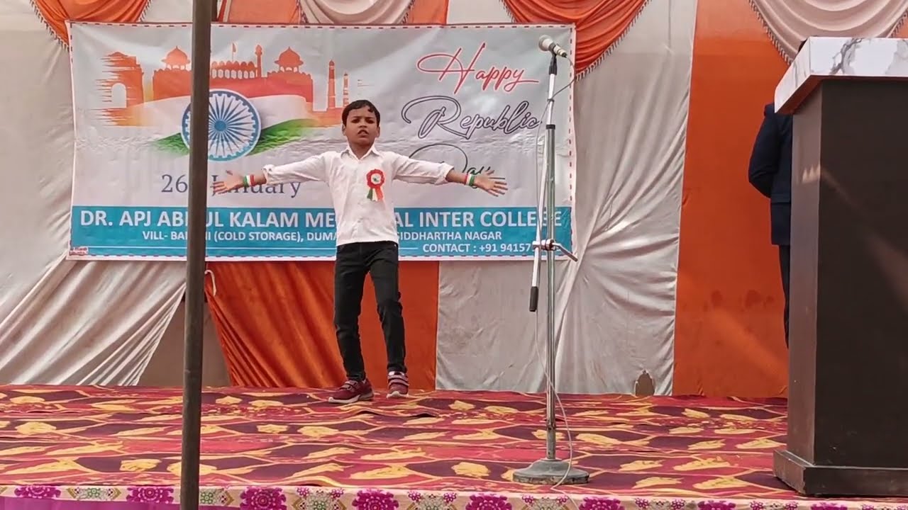 26 January 🇮🇳 Program l Dr. Apj Abdul Kalam Memorial Inter College #26january #republicday #apj 