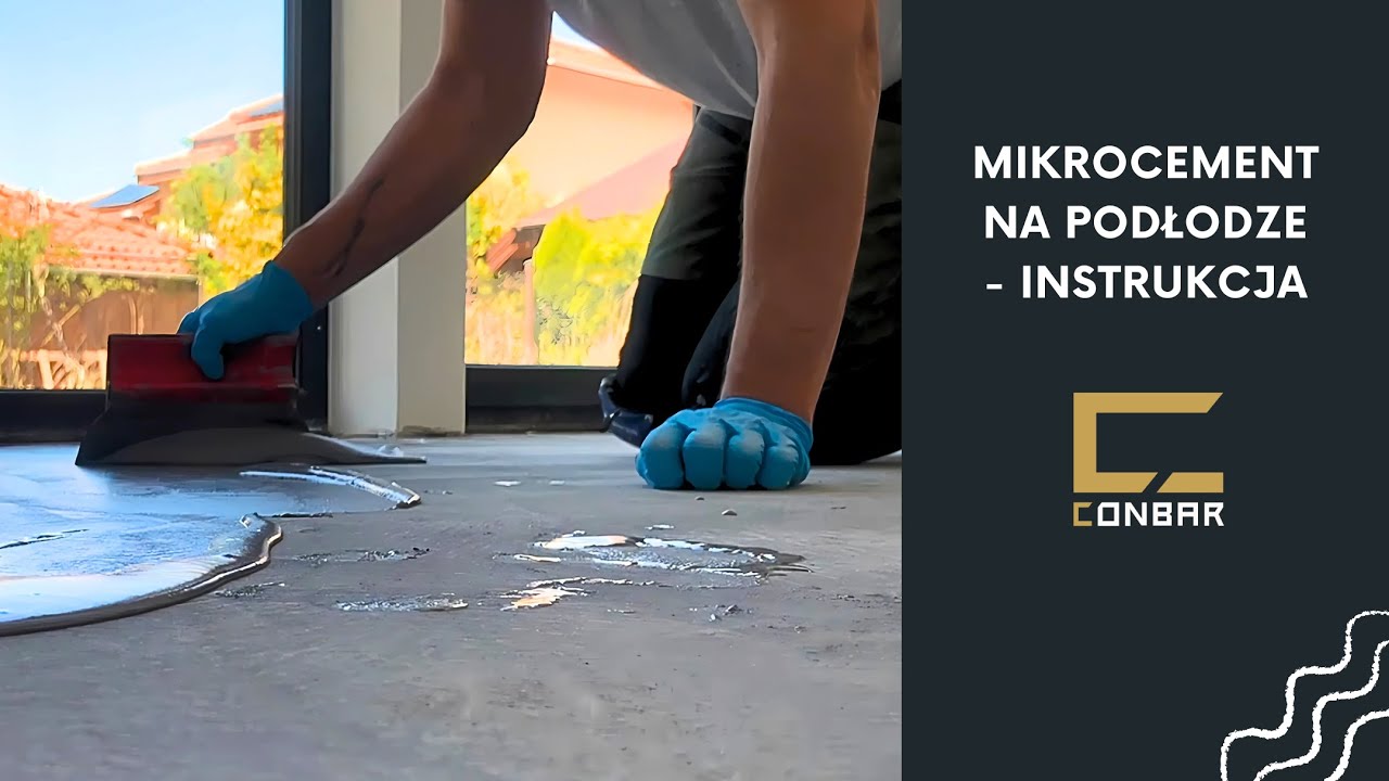 Mikrocement na podłodze &ndash; instrukcja krok po kroku | CONBAR #mikrocement #mikrobeton