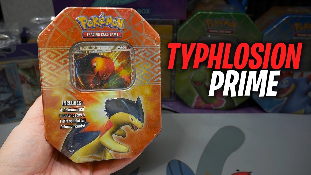 HGSS Typhlosion Pokemon Card Tin Opening!