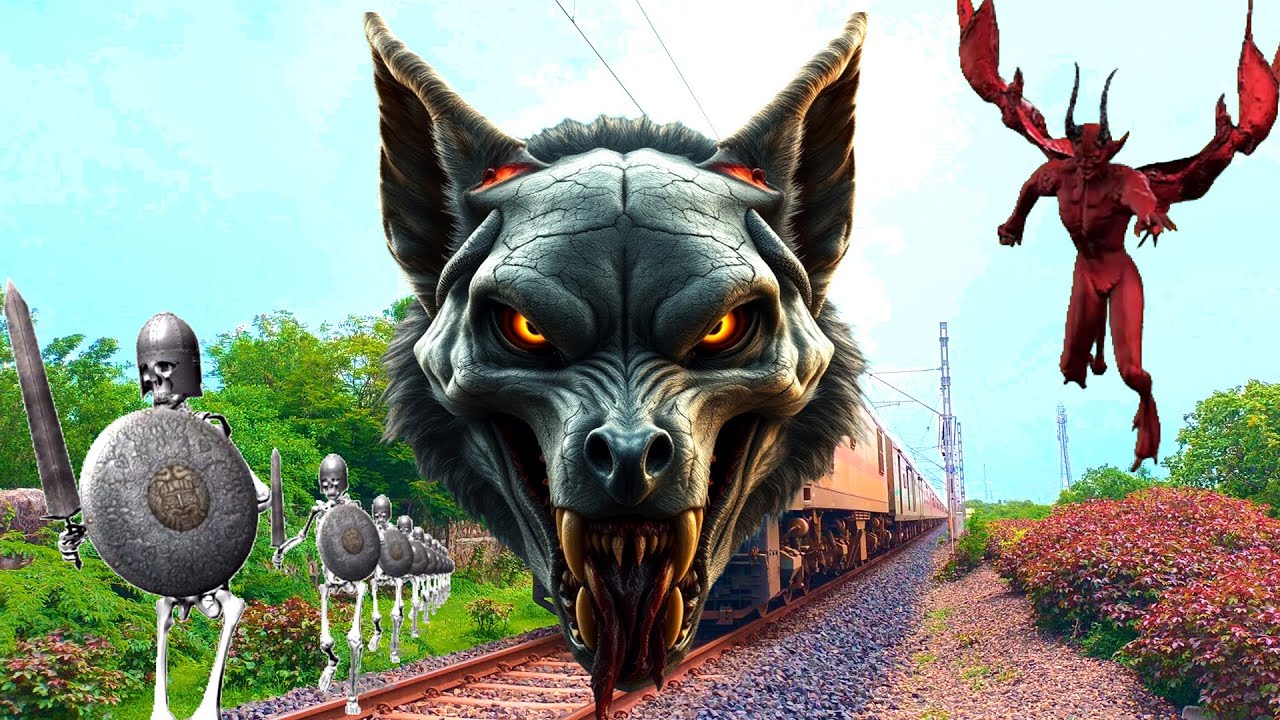 👁️‍🗨️Real Ghost & Wolf Monster Seen on Train | भूतिया ट्रेन का खतरनाक वीडियो 🩸khunkhar bhediya tr