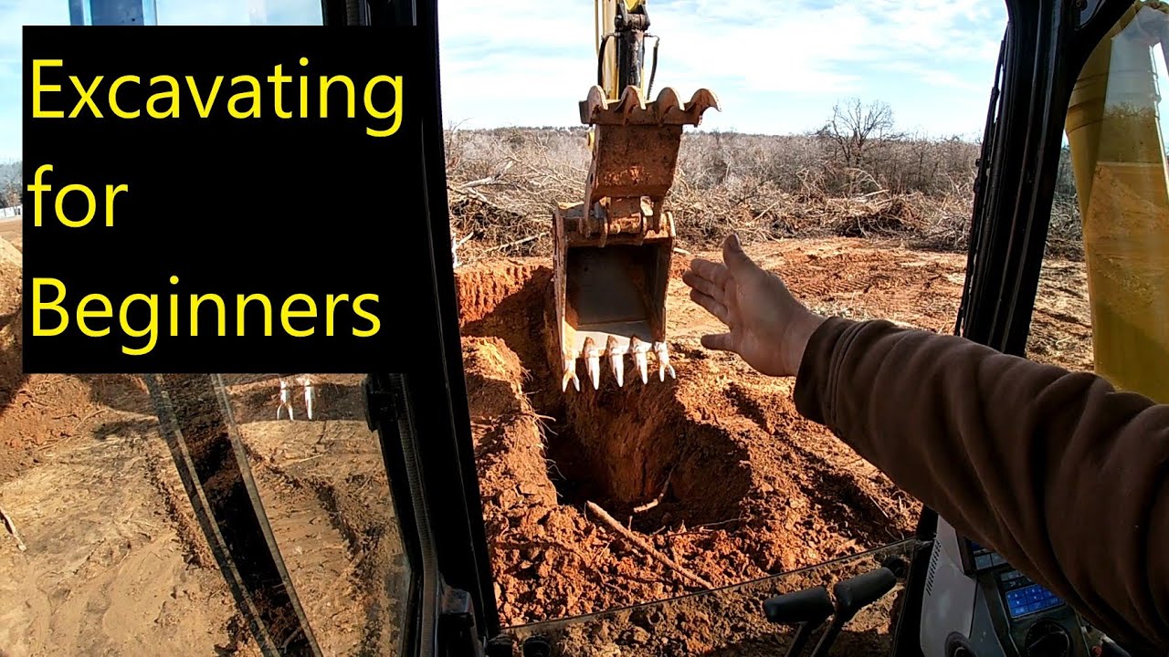 Excavator Operating for Beginners #103:  How to operate an excavator.