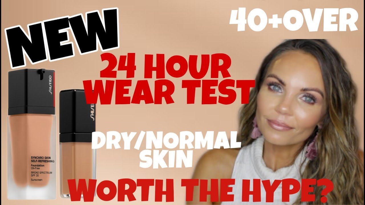 NEW SHISEIDO SYNCHRO FOUNDATION & CONCEALER REVIEW | 2 DAY / 12-24 HR WEAR TEST | 40+OVER