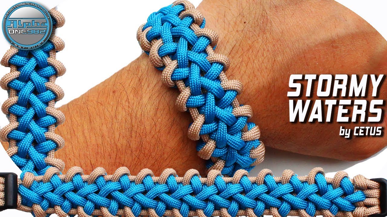 DIY Paracord Bracelet Stormy Waters World of Paracord How to make Paracord Bracelet by CETUS