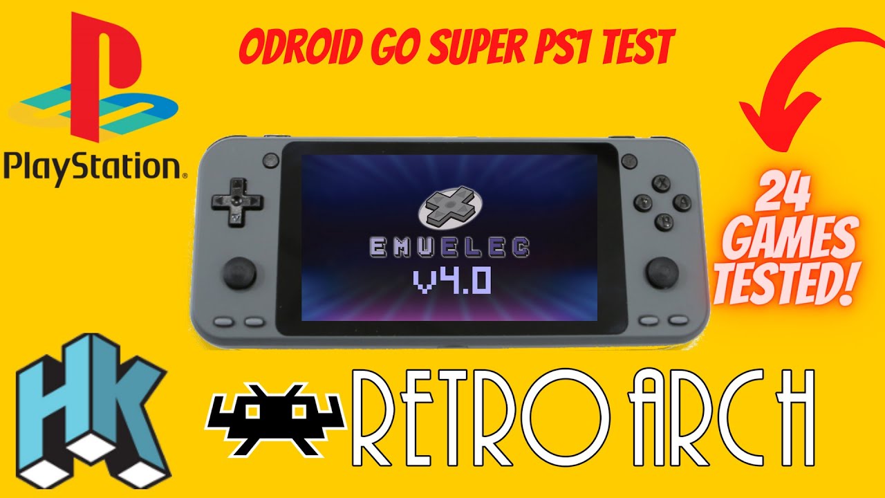 Odroid Go Super PS1 Emulation Test (24 Games)