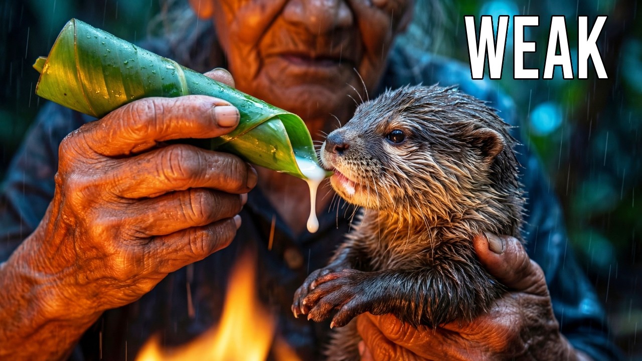 🌧️🦦 80-year-old Woman Saves Otter Pup During an Amazon Storm
