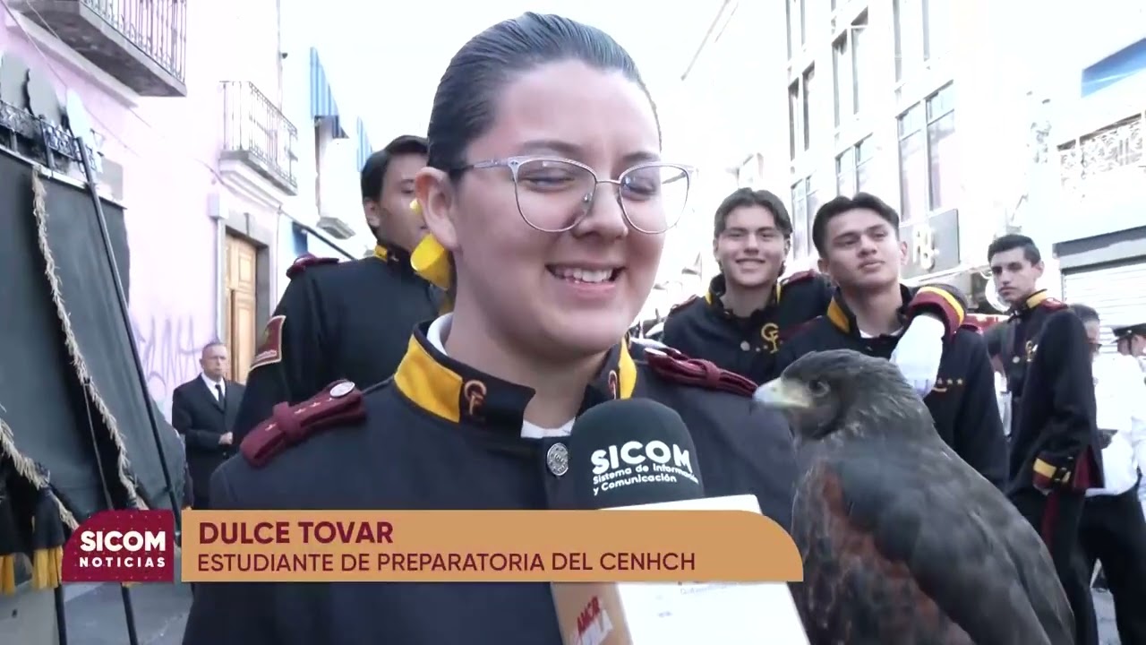 🦅 CENHCH honra a los Niños Héroes con águilas vivas en desfile histórico en Puebla