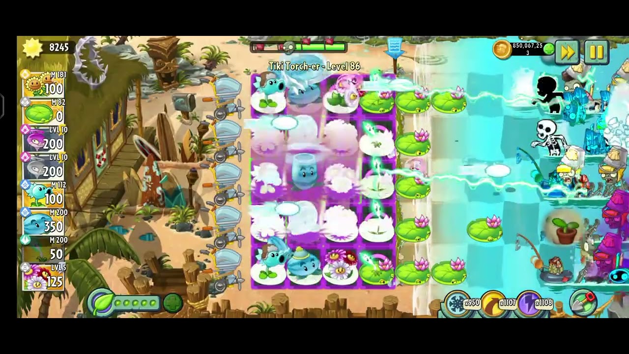 Pvz 2 Tiki Torch-r lvl 86