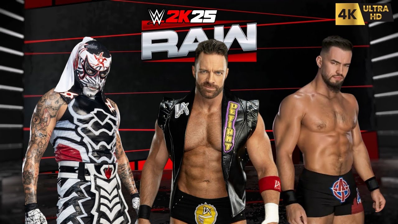 WWE 2K25 - Penta vs LA Night vs Austin Theory || Triple Threat Match || PC™ Gameplay [4K60]