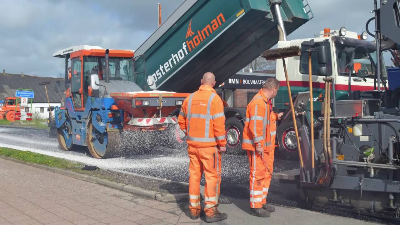 PolyCiviel koploper met proef lichtgevend en stil asfalt