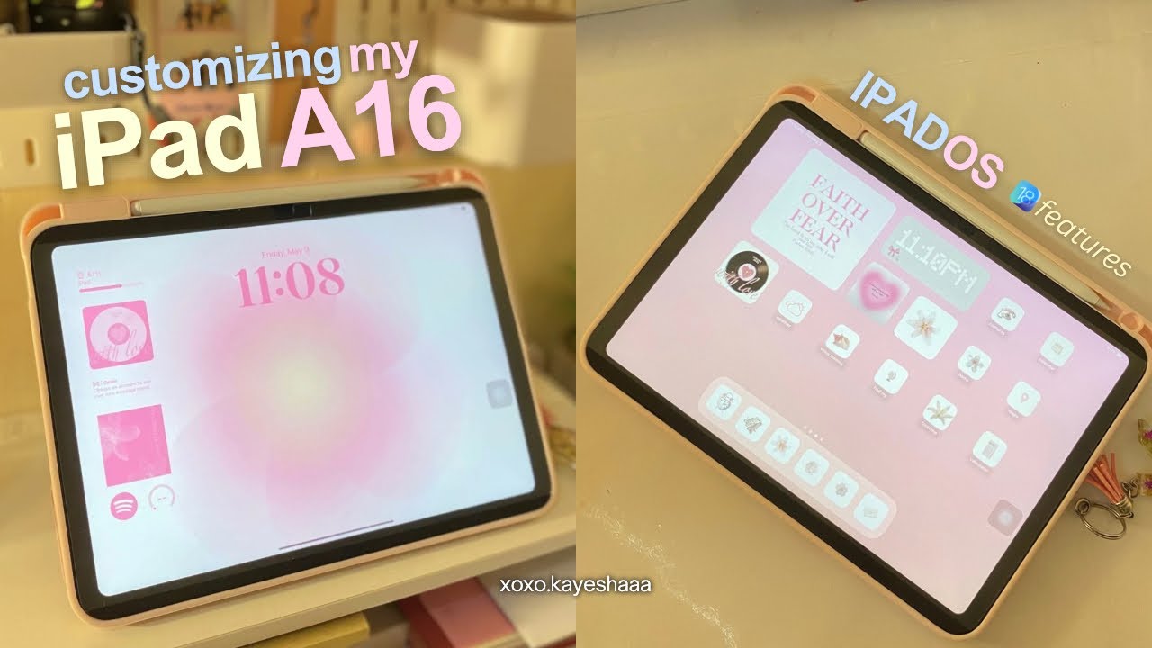 customizing ipad A16 ⋆˚꩜｡ | features of ipad os 18, widget tutorials, how to customize your ipad ᯓ★