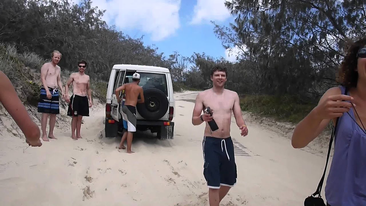 Fraser Island Tag Along - Stuck in Sand
