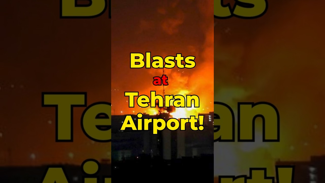 🚨 Airstrikes Hit Tehran&rsquo;s Mehrabad Airport | Explosions Reported in Iranian Capital