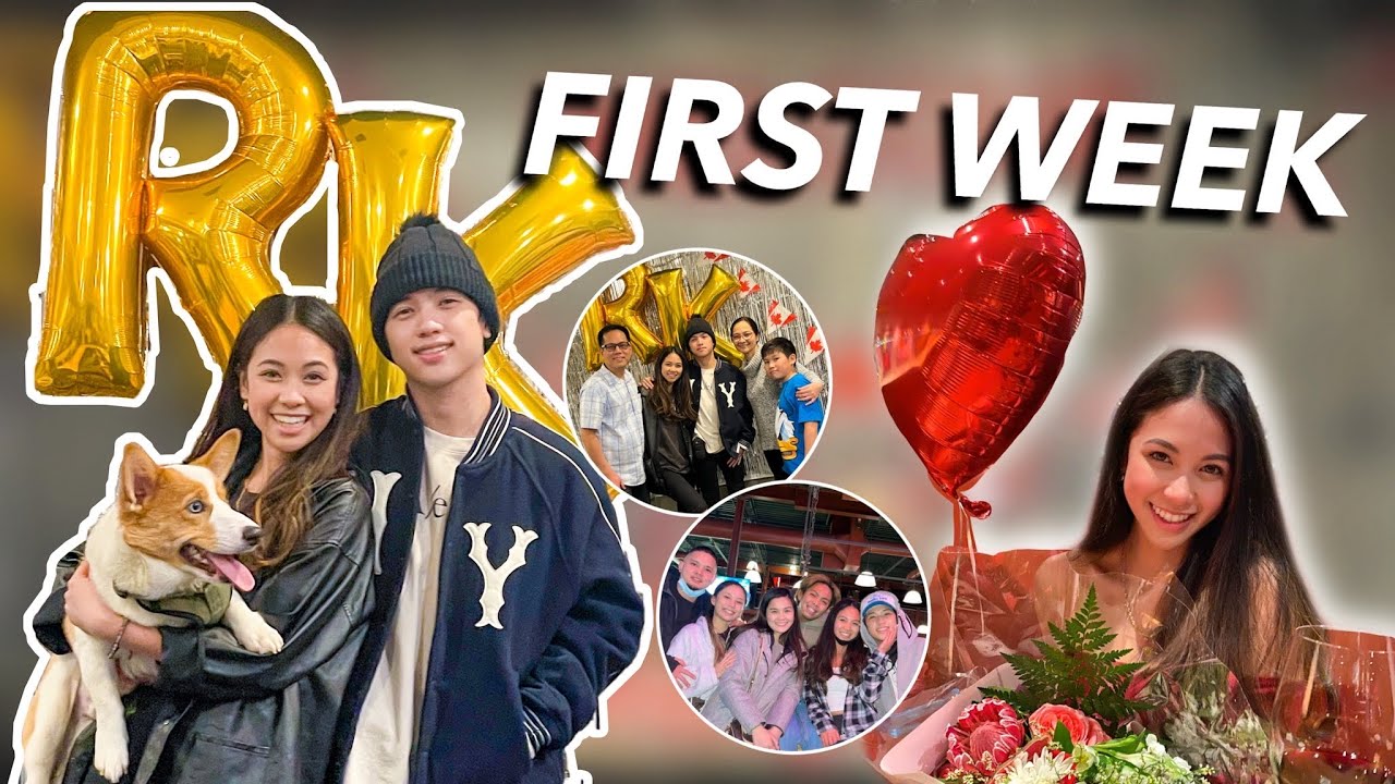 FIRST WEEK together in CANADA!! (Valentines Day, surprises & meeting friends)