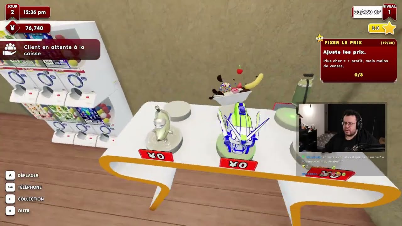 Full 1-hour gameplay VOD of @Mynthostv  playing the Gacha Capsule Shop Simulator Demo on Twitch