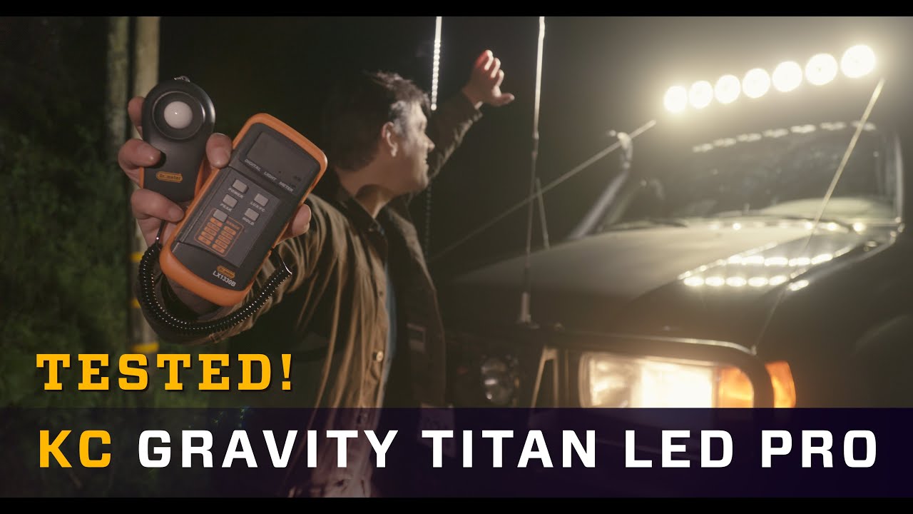 New KC Gravity Titan LED Pro vs Gravity Pro 6: Lux Output Comparison