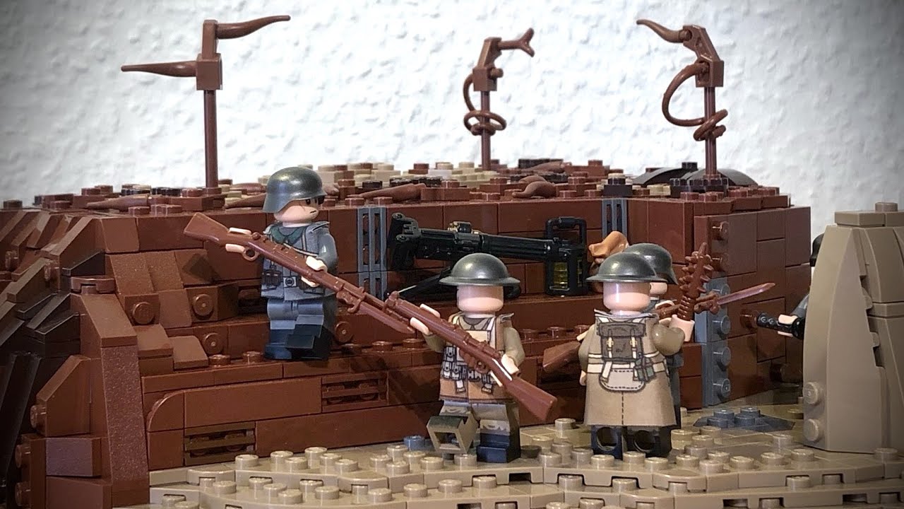 TIMELAPSE: LEGO WW1 Trench Warfare 1918 MOC Speed Build | Kaiserschlacht near St. Quentin