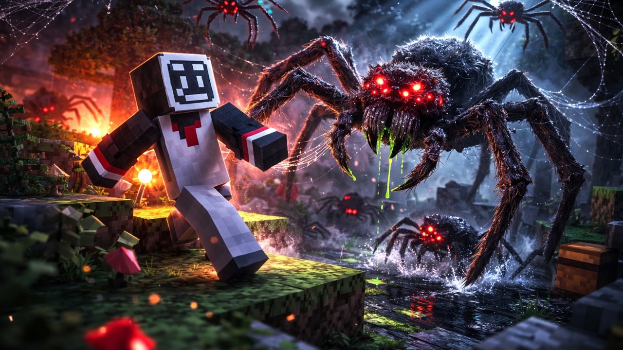 Minecraft, но пауки стали моим ХУДШИМ КОШМАРОМ… (Arthropod Phobia Expansions мод)