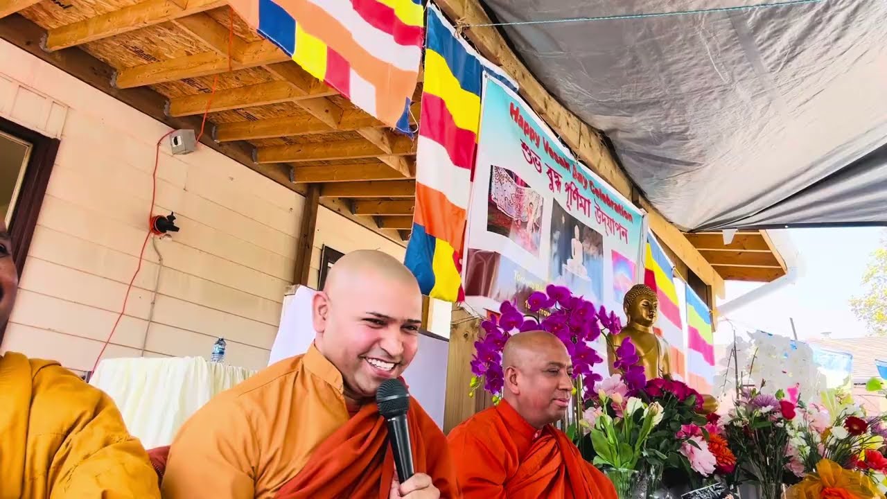 Dhamma Talk on Vesak at Toronto Bangladeshi Temple | Bhante Kusala 2025