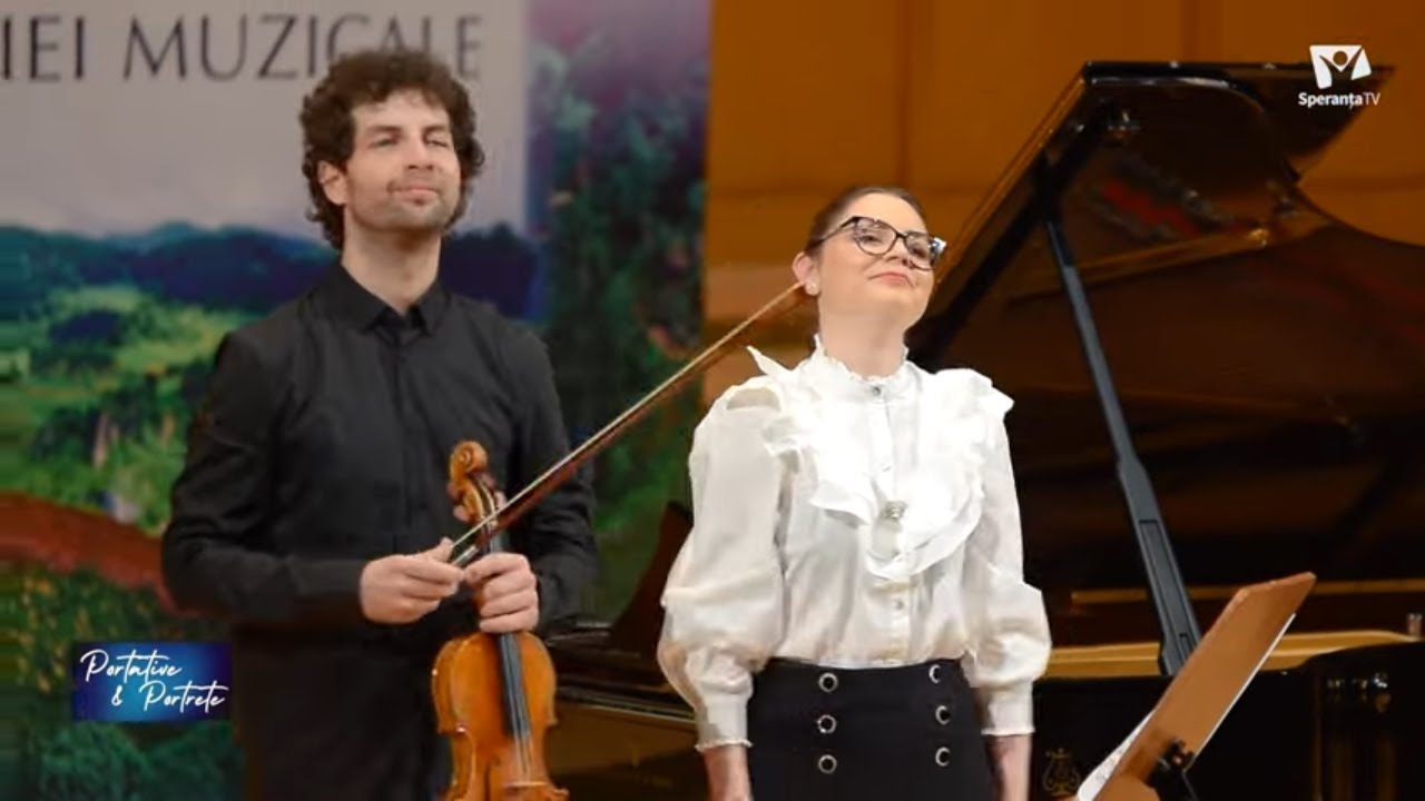 Portative și portrete: DARIA TUDOR - pian, VALENTIN ȘERBAN - vioară | Recital Sala Radio
