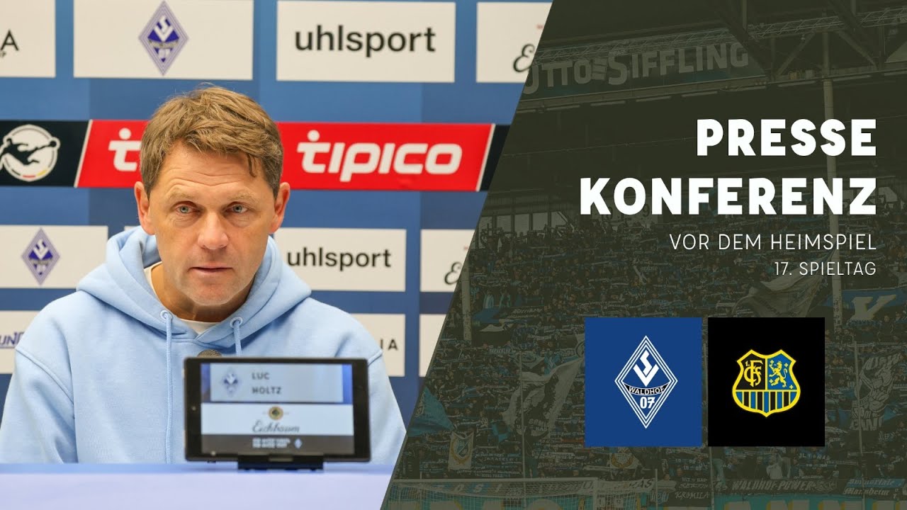 3. Liga | 17. Spieltag | SV Waldhof - 1. FC Saarbr&uuml;cken | Pressekonferenz vor dem Spiel