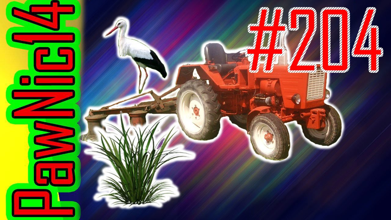 Kosiarka rotacyjna z Władimircem T-25 - Życie zwyczajnego rolnika #204