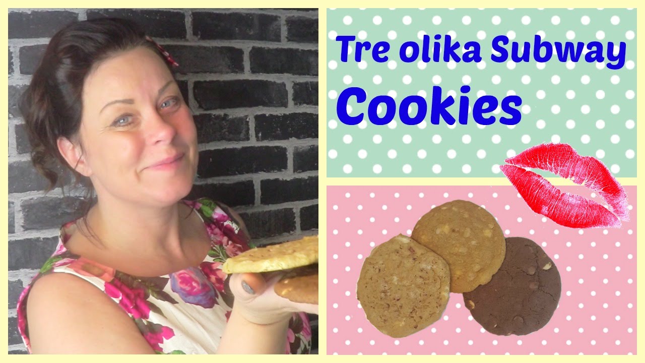 Anjas kök ♥ Subway cookies tre olika smaker