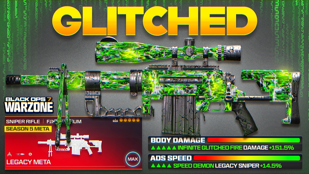 new BEST *GLITCHED* 1 SHOT SNIPER META LOADOUT in Warzone Season 5! (Best Season 5 Meta Sniper)