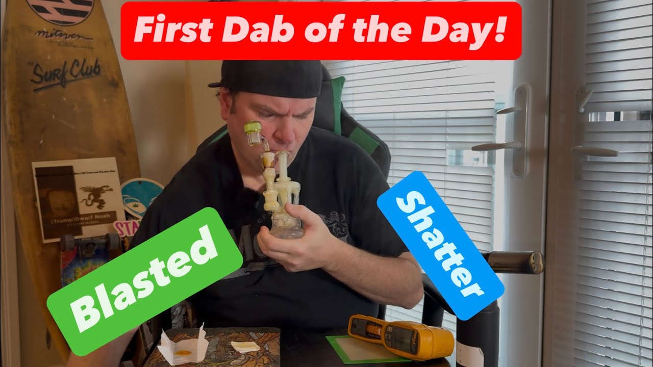 🔥 FIRST DAB OF THE DAY 🍎 Apple Tarts Shatter Review by Blasted! 