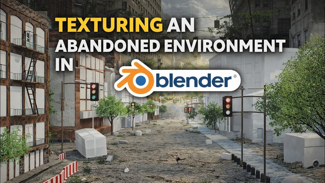 How To Texture An Abandoned Environment From Scratch In Blender