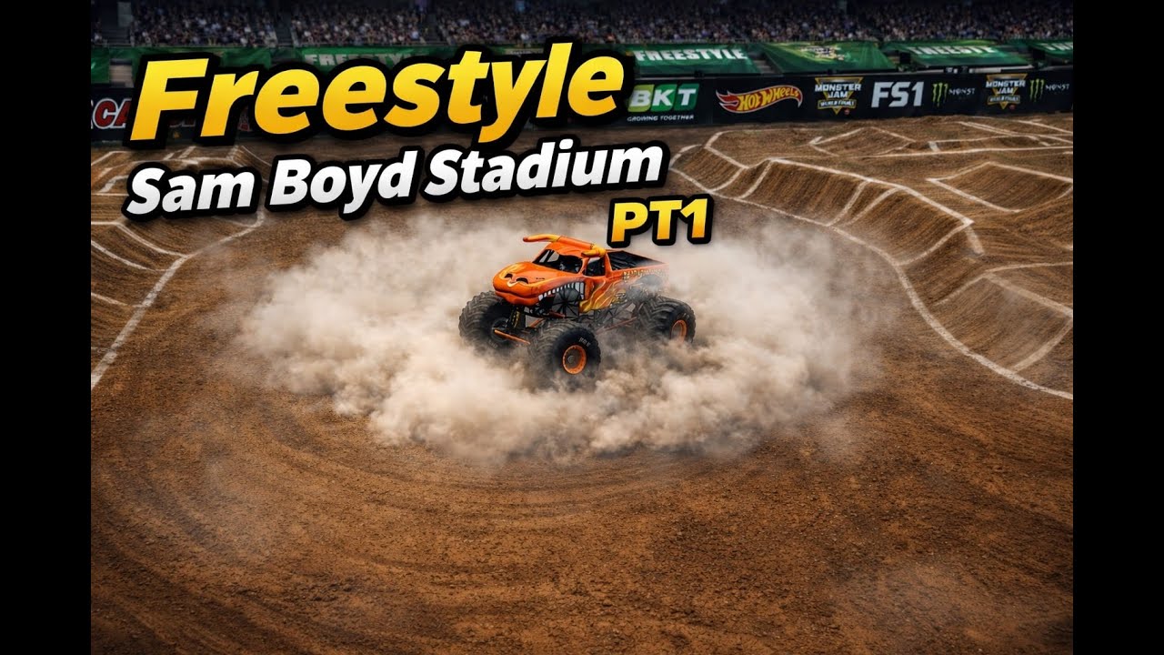 [BeamNG] Sam Boyd Stadium Monster Jam Freestyle (Pt1)