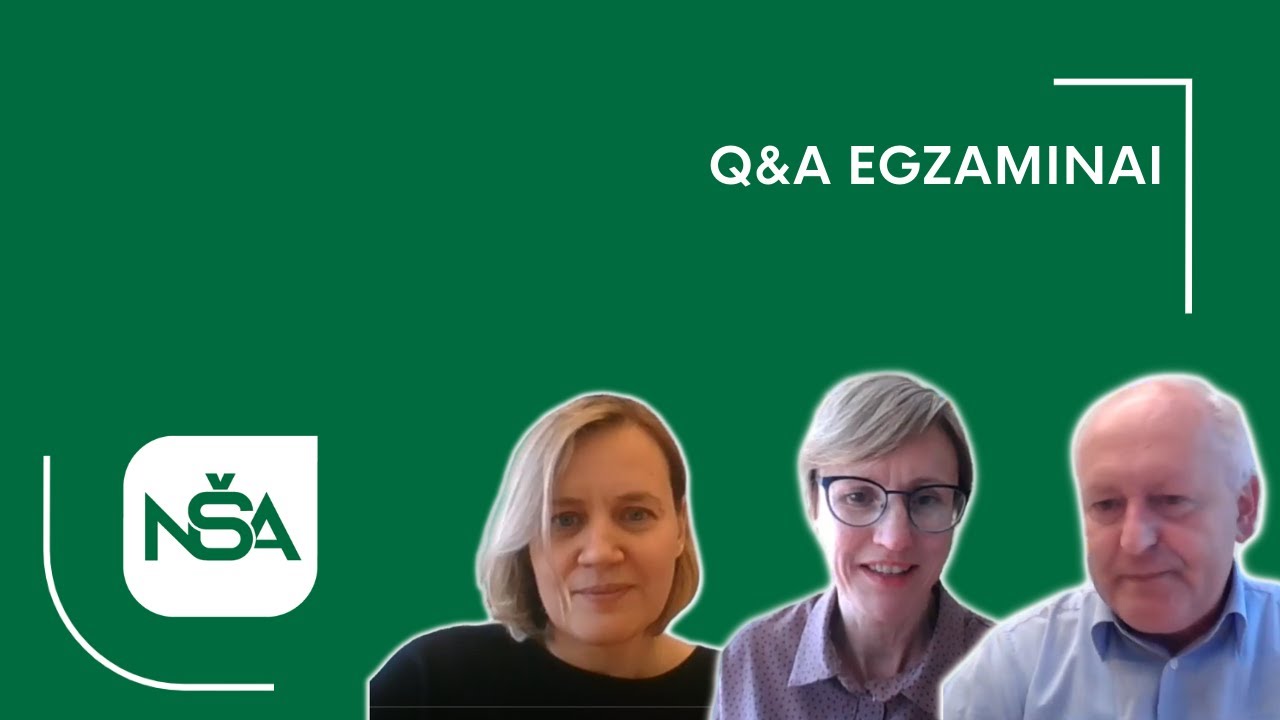 Q&A EGZAMINAI