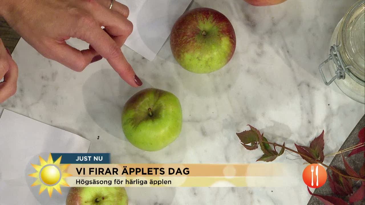 Äppeltest - kan du äppelsorterna?  - Nyhetsmorgon (TV4)