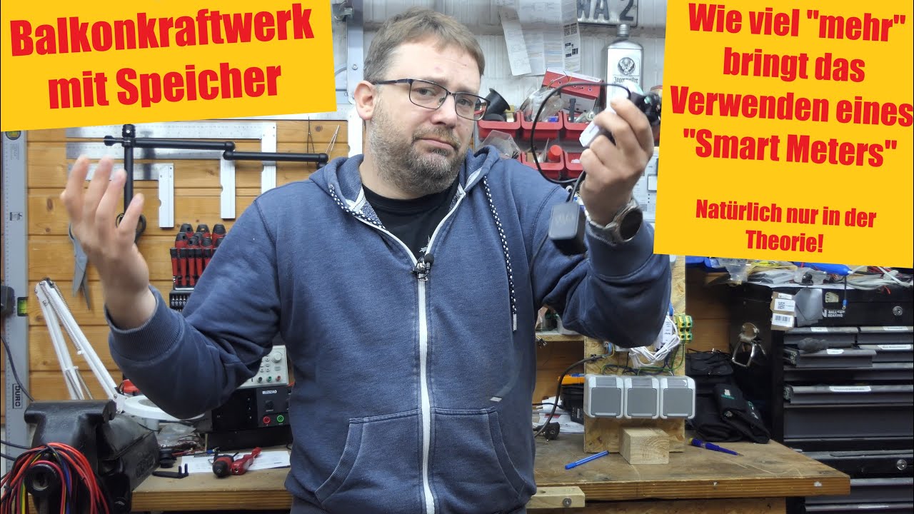 Balkonkraftwerk mit Speicher: wie viel mehr Nutzen durch Smart Meter (Theoretisch)