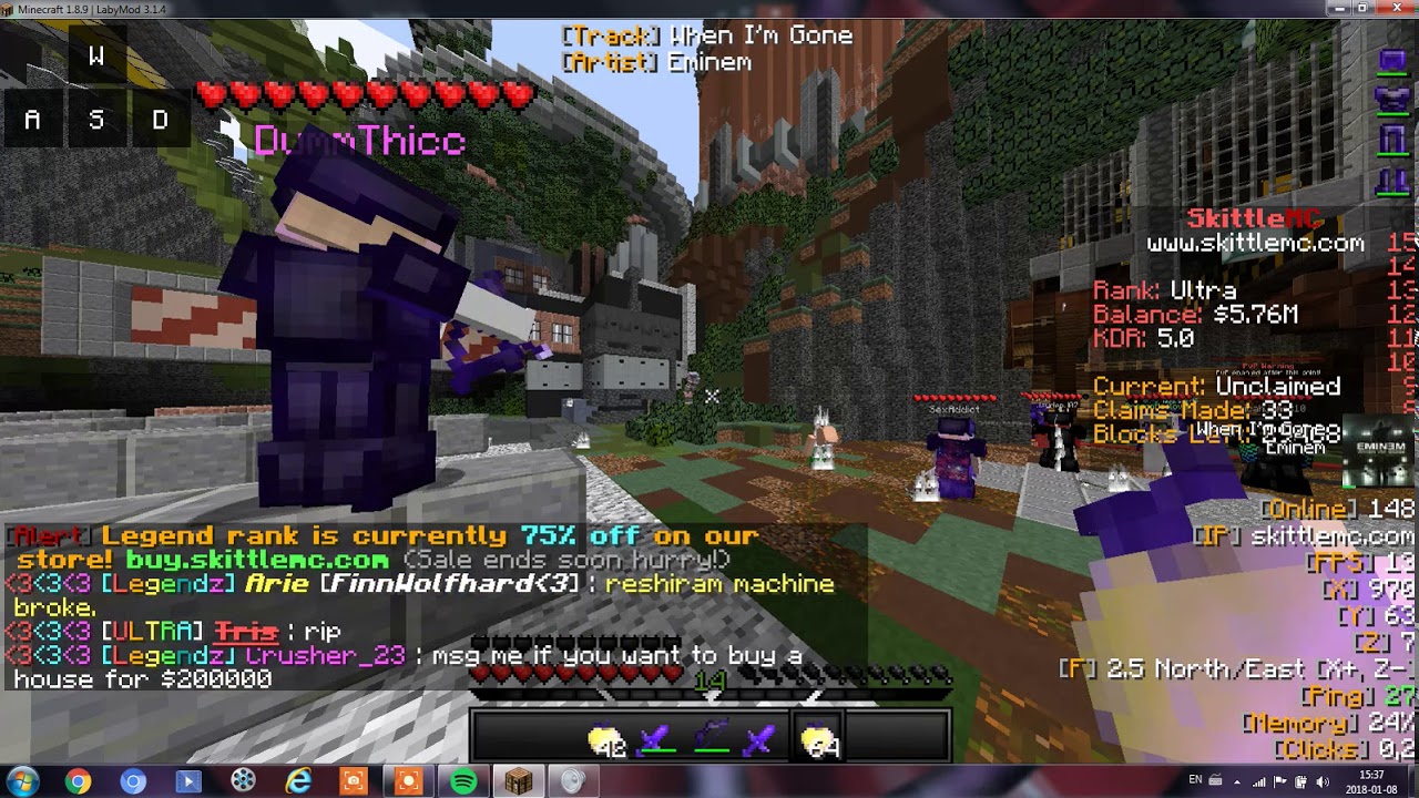 Annoying bow abuse - SkittleMC