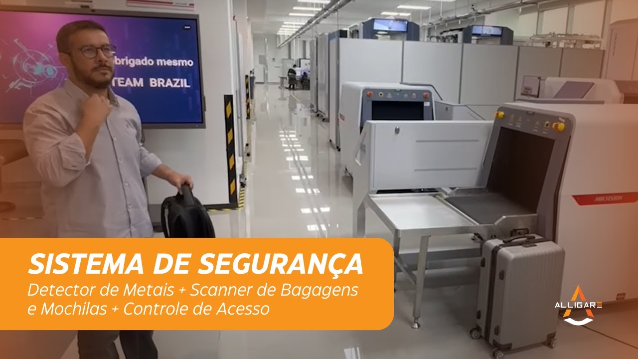Detector de Metais + Scanner de Bagagens e Mochilas + Controle de Acesso