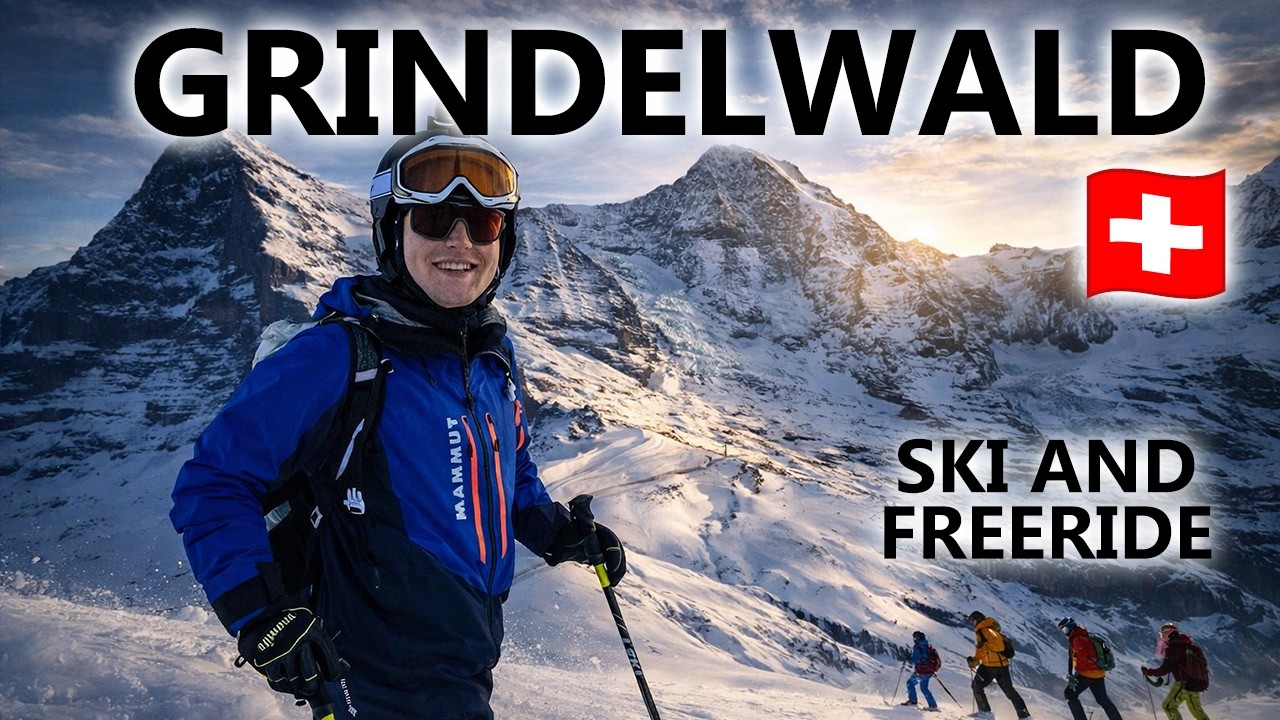 Grindelwald 🇨🇭 | FREERIDE and SLOPE SKIING !!!