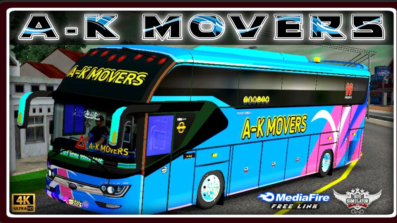 A-K Movers || Free HD Liveries For Bussid || NRR
