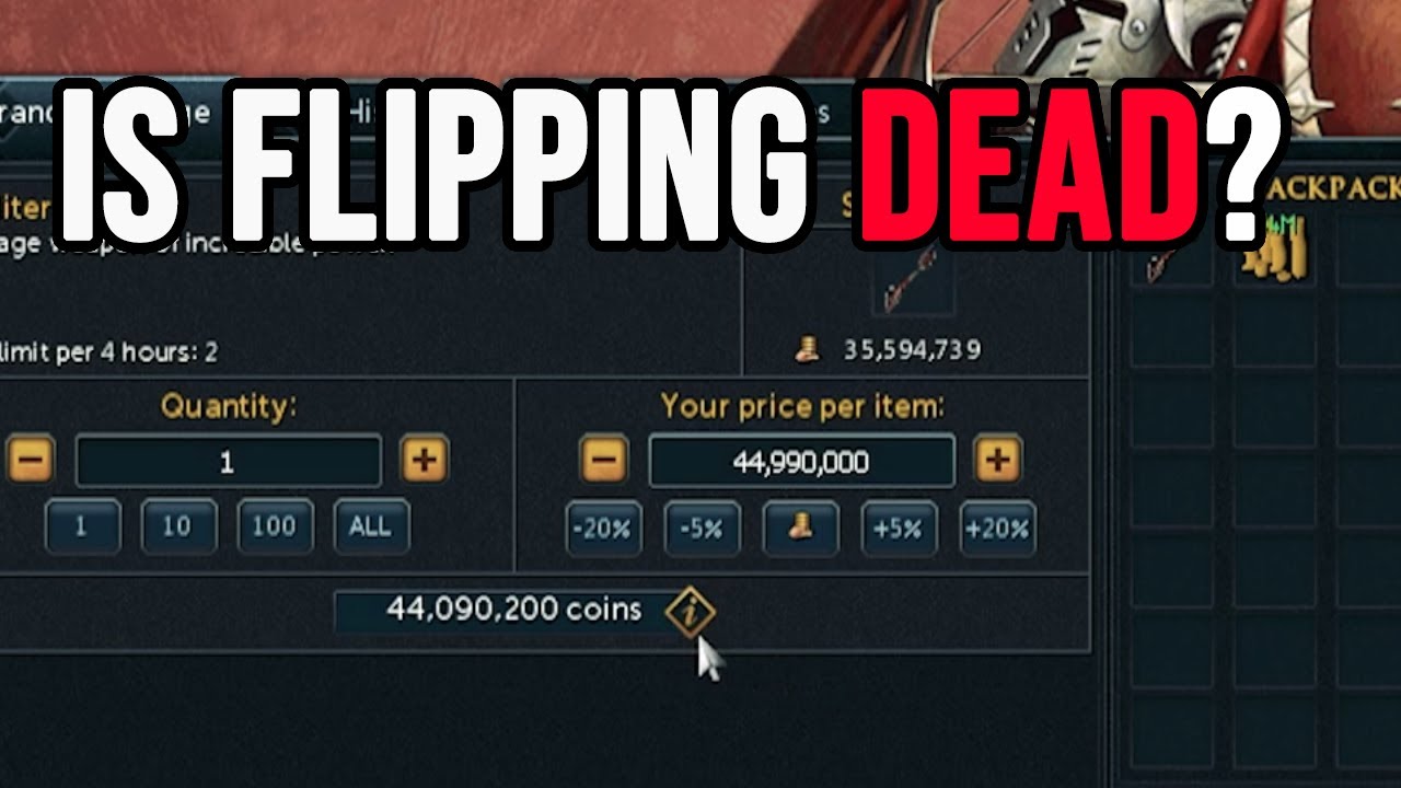 Did Runescape Taxes Kill Flipping?