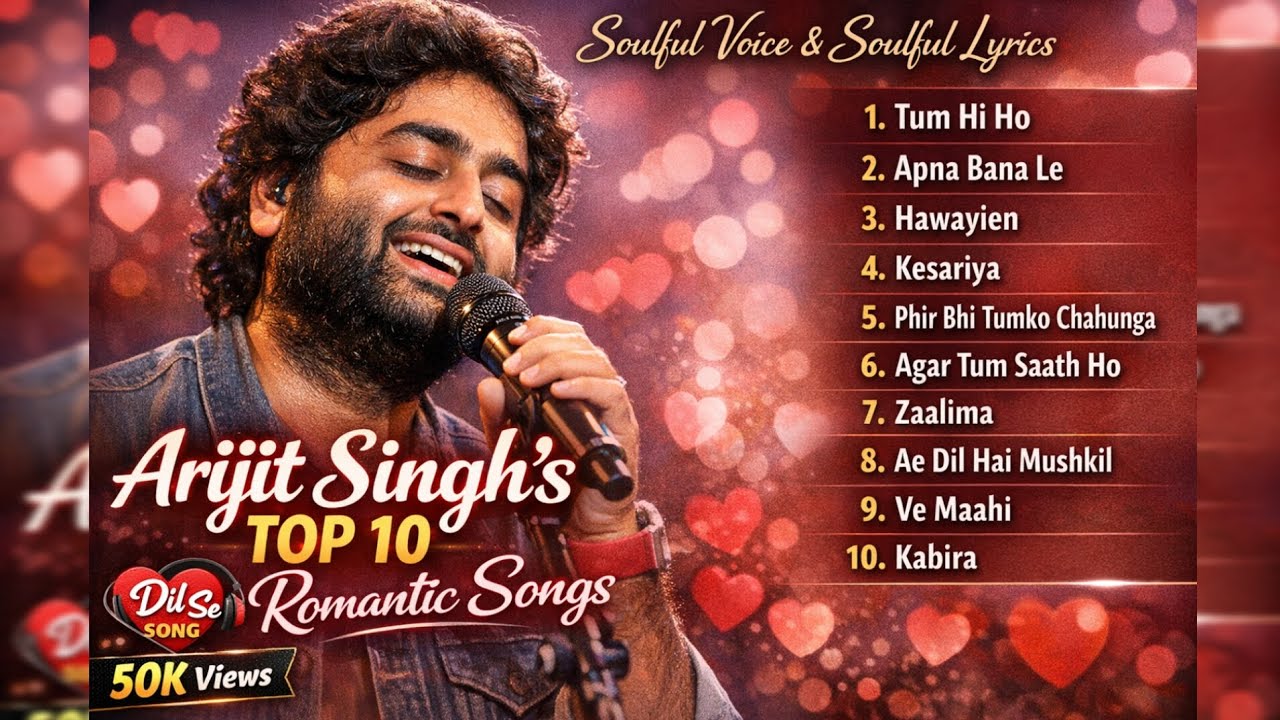 Arijit Singh Top 10 Romantic Songs ❤️ | Soulful Voice & Lyrics | Best Love Songs Playlist l T Series