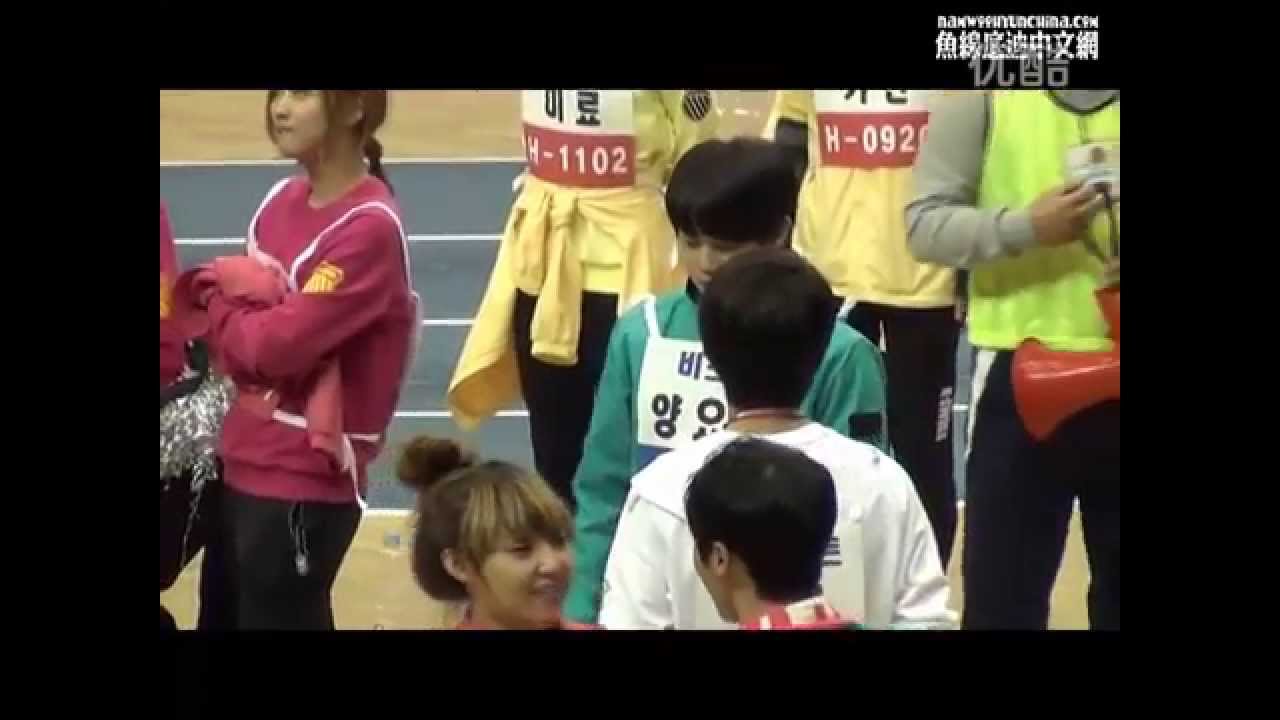 120108 Idol Sports Championship - Min&GiKwang, Jia&Fei, Woohyun+Yoseob moments)