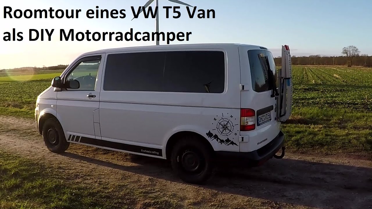 Motorrad im DIY Camper - V02 T5 Roomtour Selbstausbau