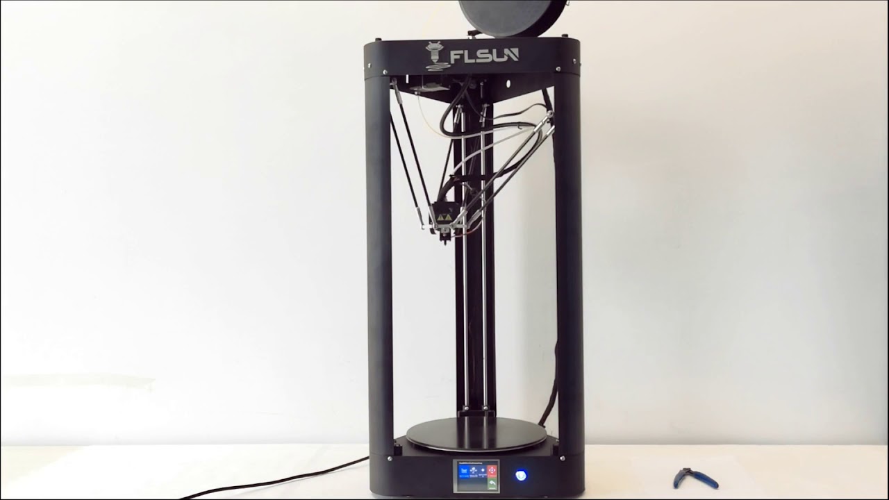 FLSUN QQ-S PRO Delta - New Auto leveling demo